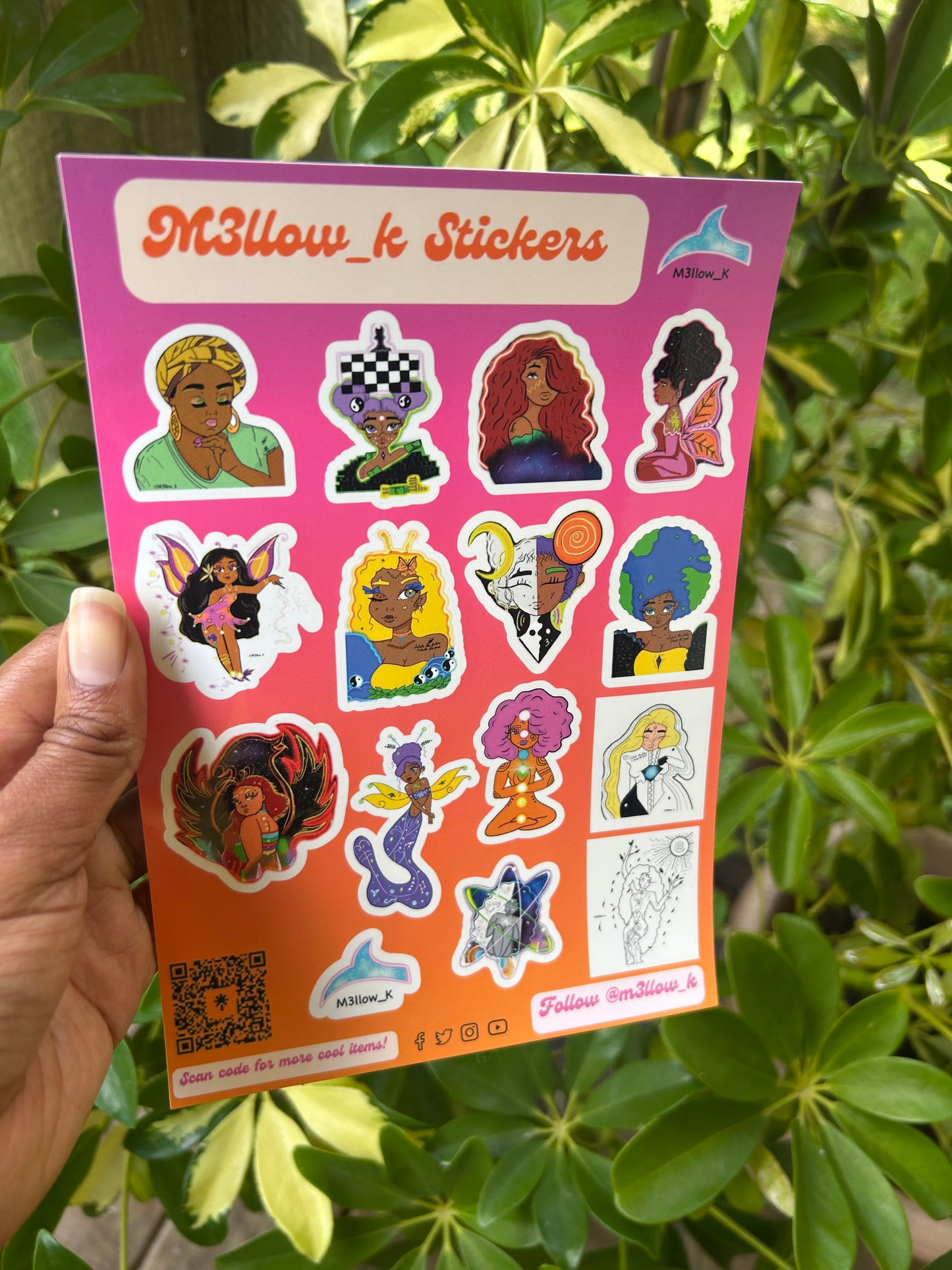 ✨*NEW* M3llow_K Sticker Sheet! Size A5