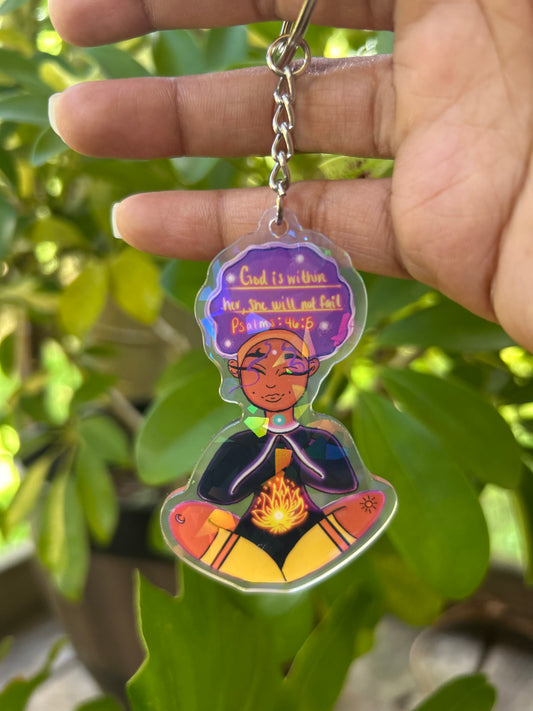 🌟God Is Within Her Keychain!✨💫