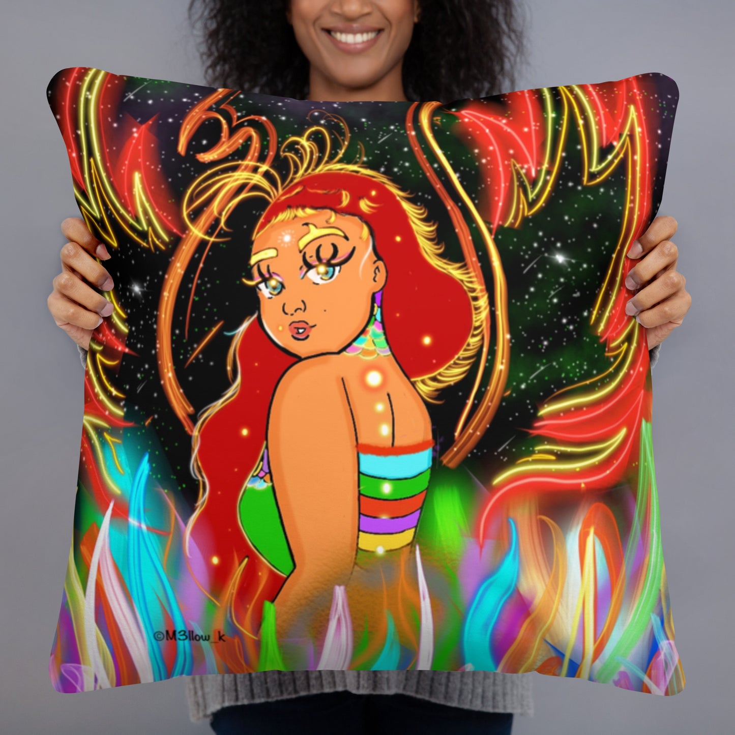 "Rising Phoenix Pillow"