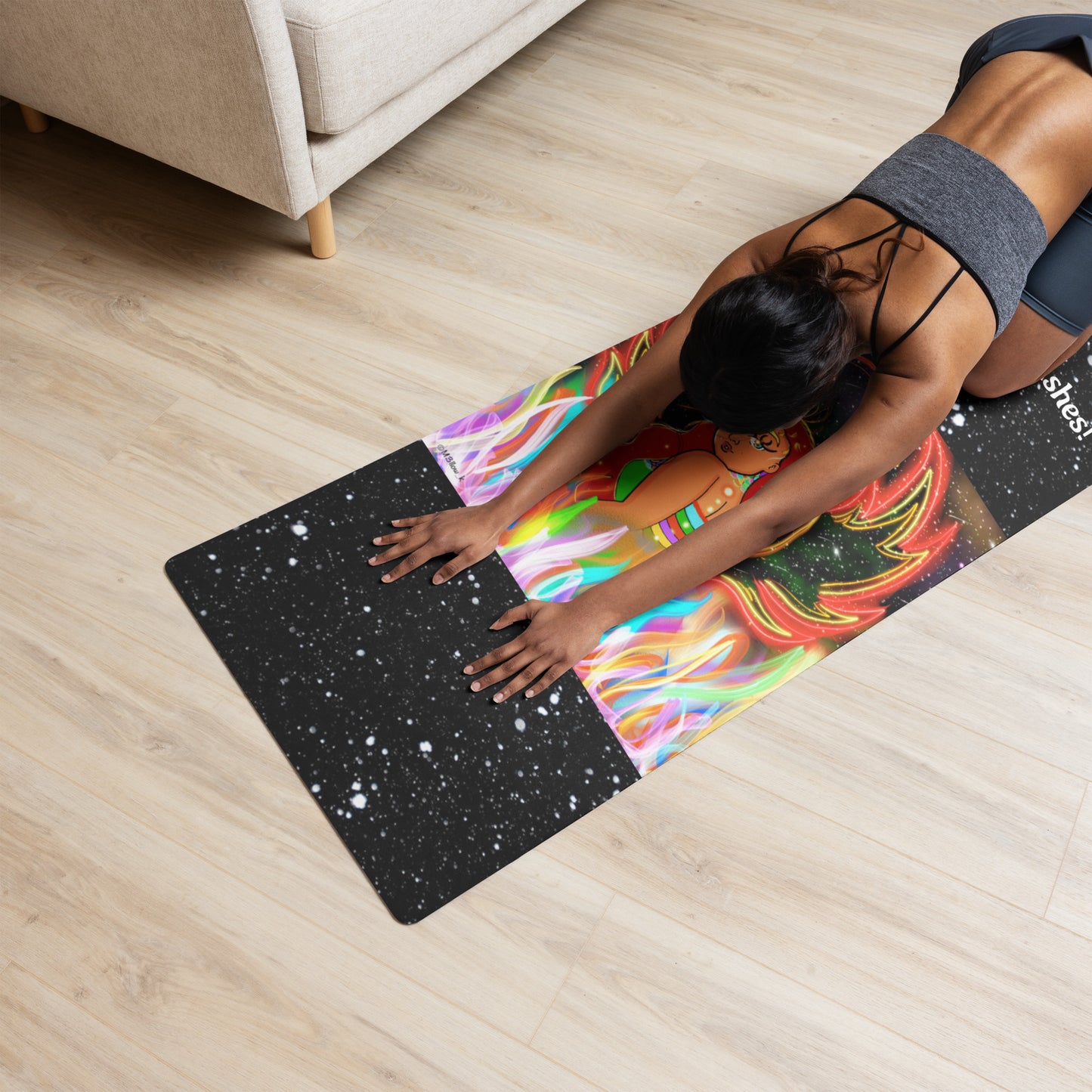 "Rising Phoenix Yoga Mat"